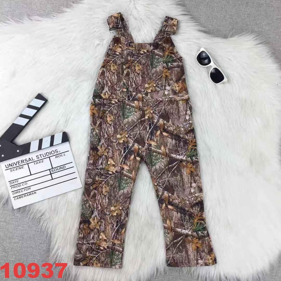 Camo overralls Milk silk
