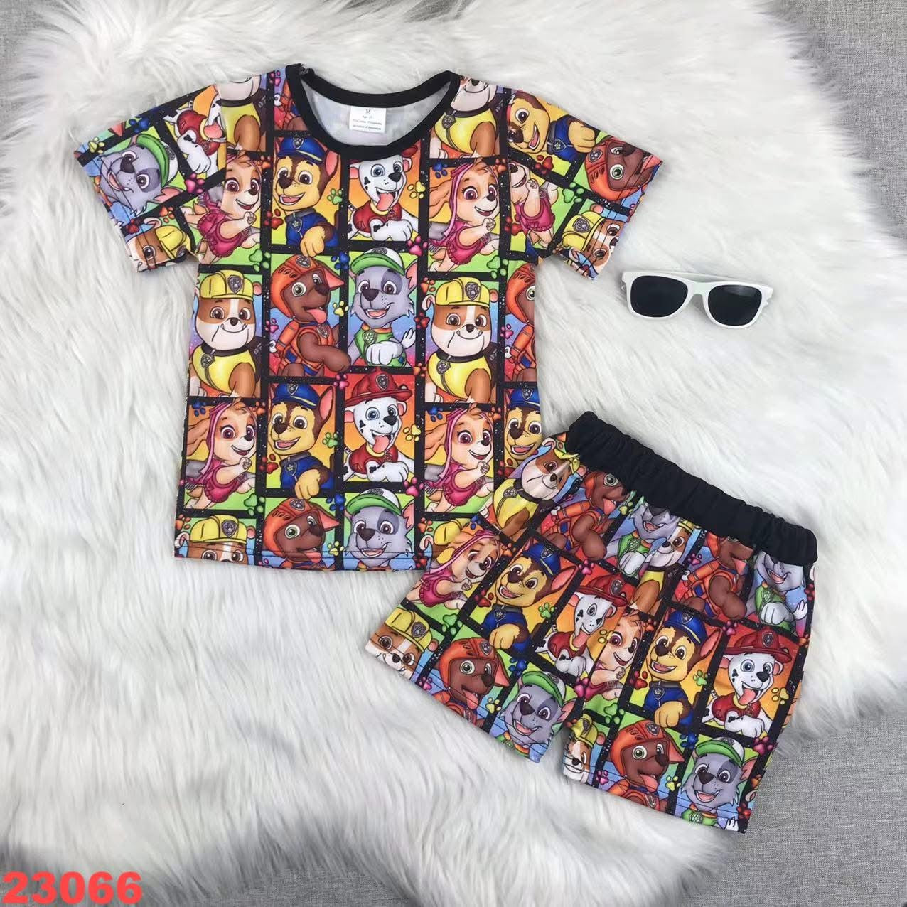 Paw patrol set milk silk